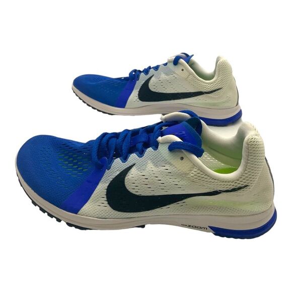 Nike Zoom Streak LT 3 Running Shoe White/Black-Racer Blue US Men's 4.5/Women's 6 - Picture 2 of 8